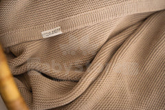LD Knitted Blanket Beige 140x110cm