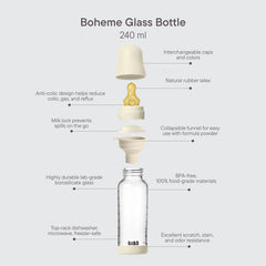 BIBS Glass Boheme Baby Bottle 120ml