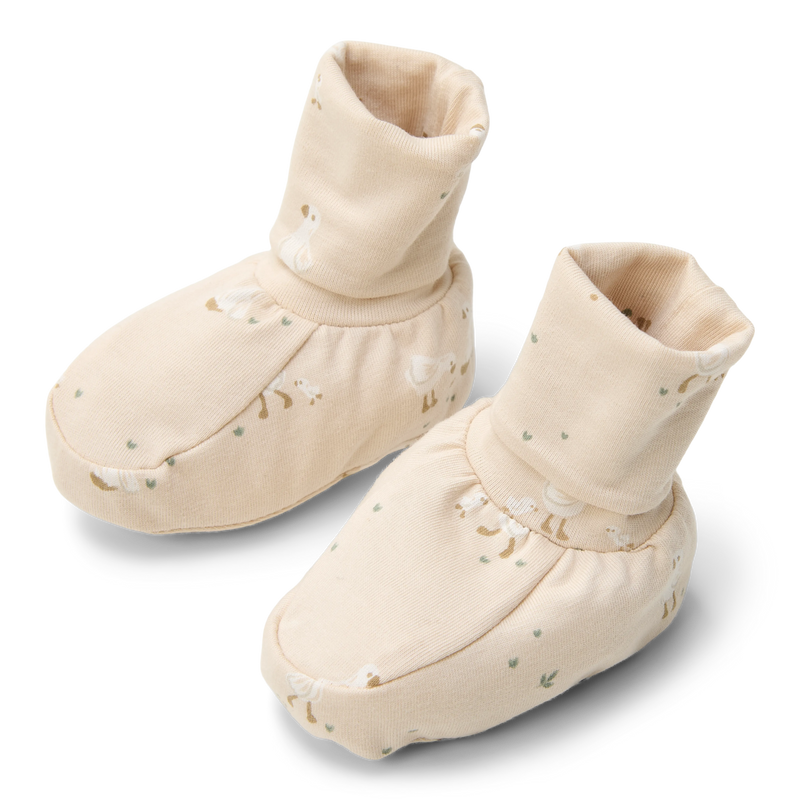LD Booties Newborn Naturals- Little Goose
