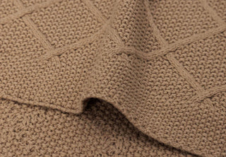 Blanket Check Knit 75 x 100 cm