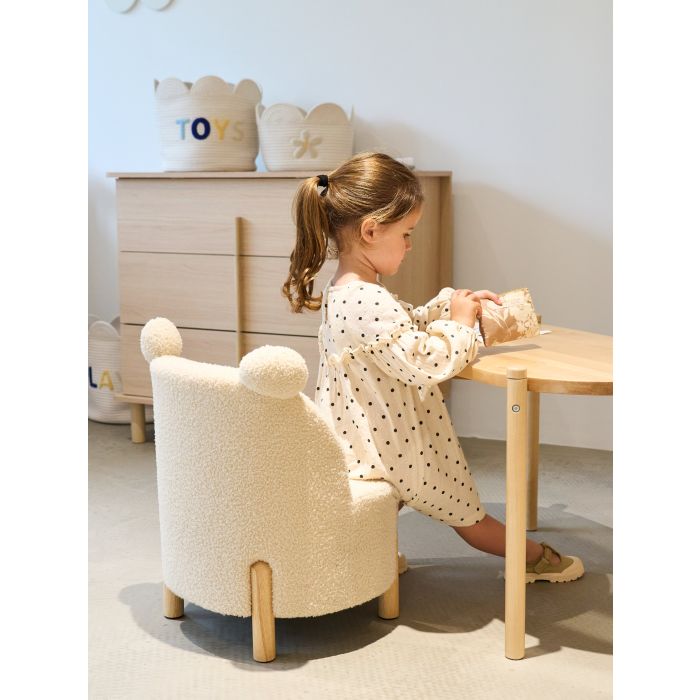 Kids Chair Teddy Off White