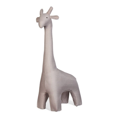 Standing Giraffe Linen Beige