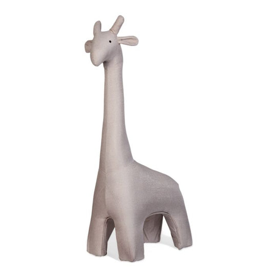 Standing Giraffe Linen Beige
