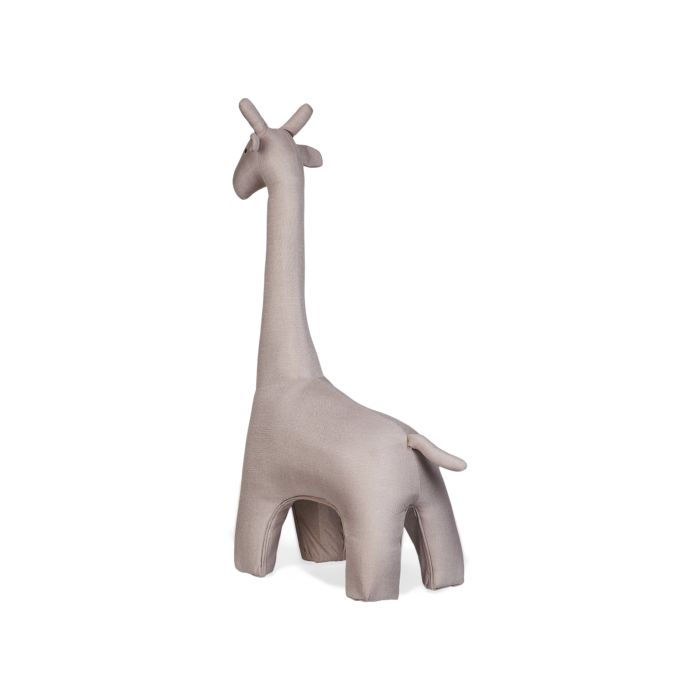 Standing Giraffe Linen Beige