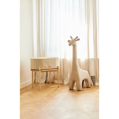 Standing Giraffe Linen Beige