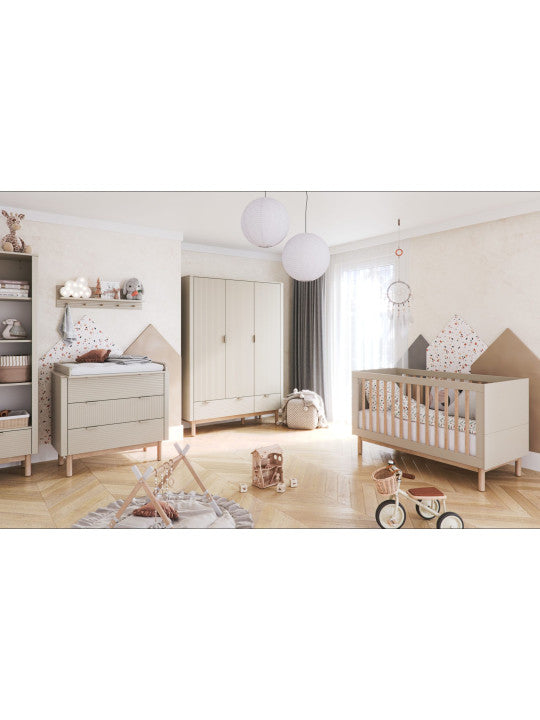 Cot Bed Seth Champagne 140 x 70