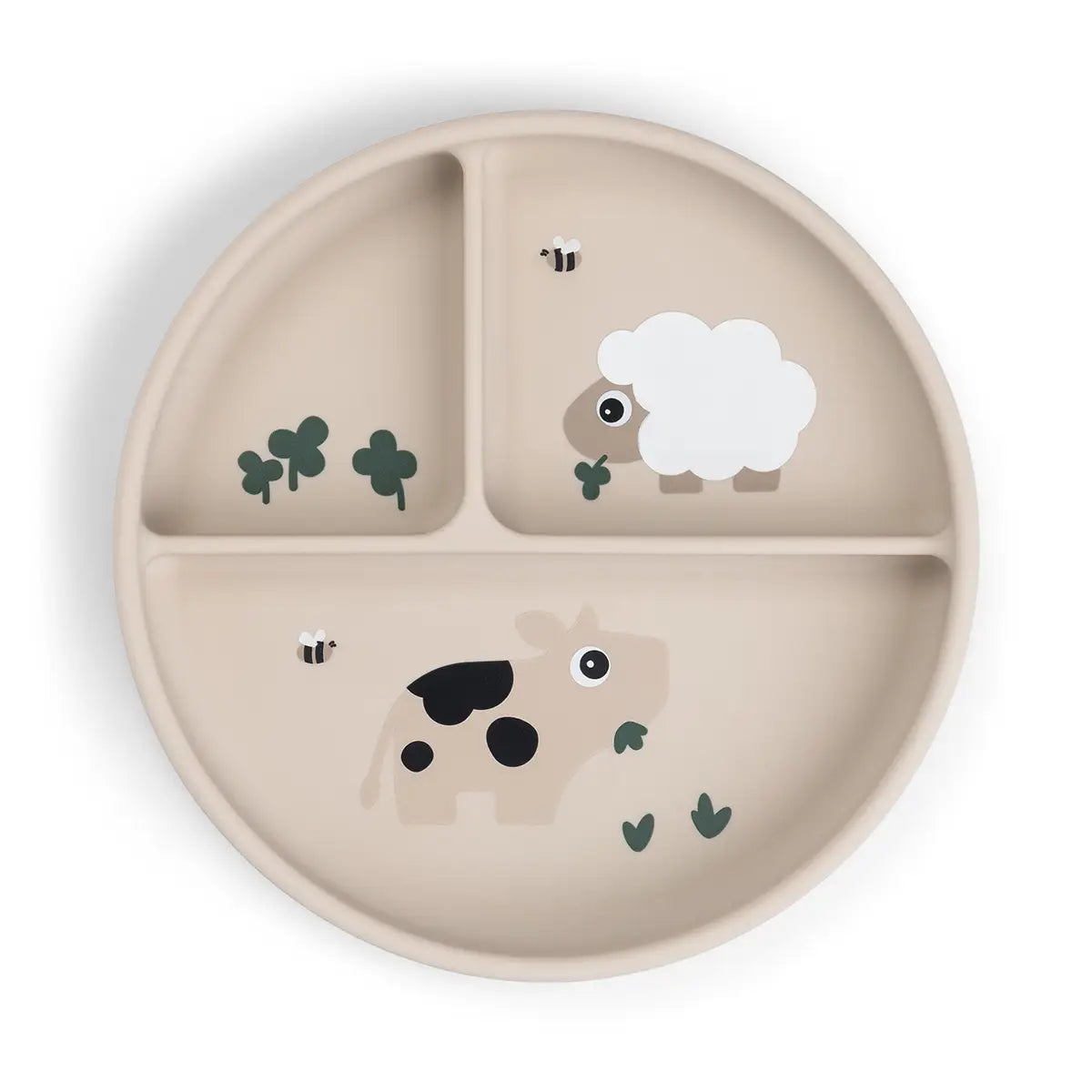 Stick&Stay Compartment Plate Tiny Farm – Kids Living