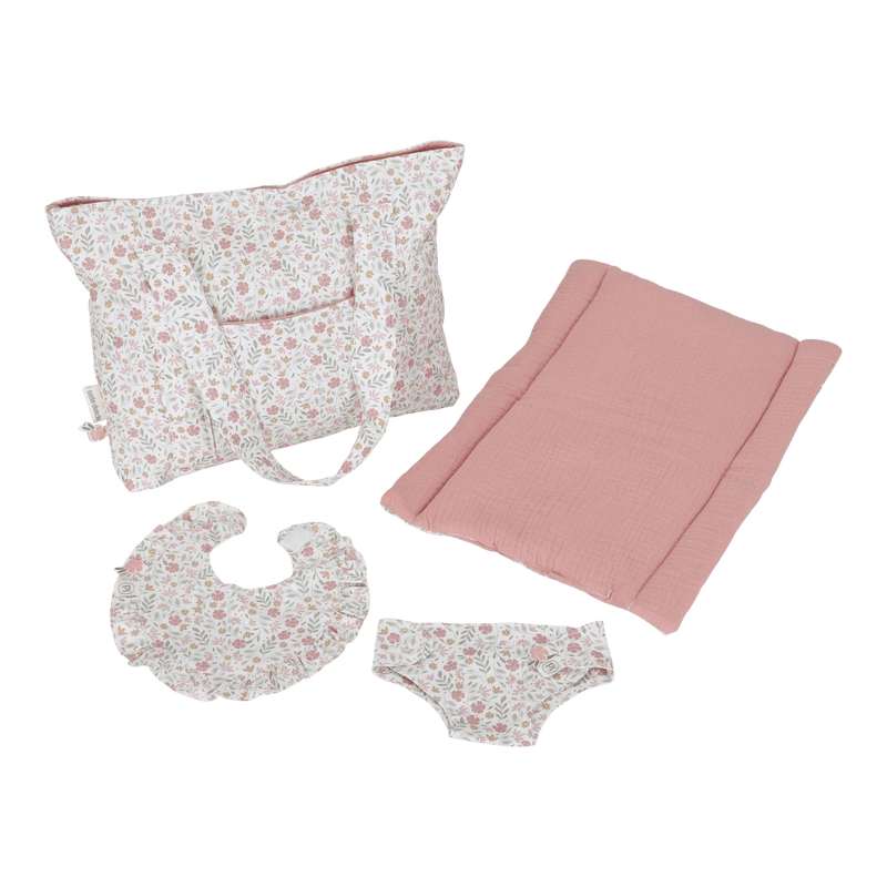 LD Doll Diaper Bag Soft Flowers