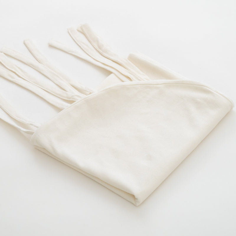 Ko-Coon milky white slipcover fitted sheet for the merino Moses mattress