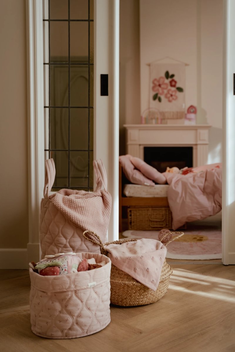 LD Quilted Storage Basket L