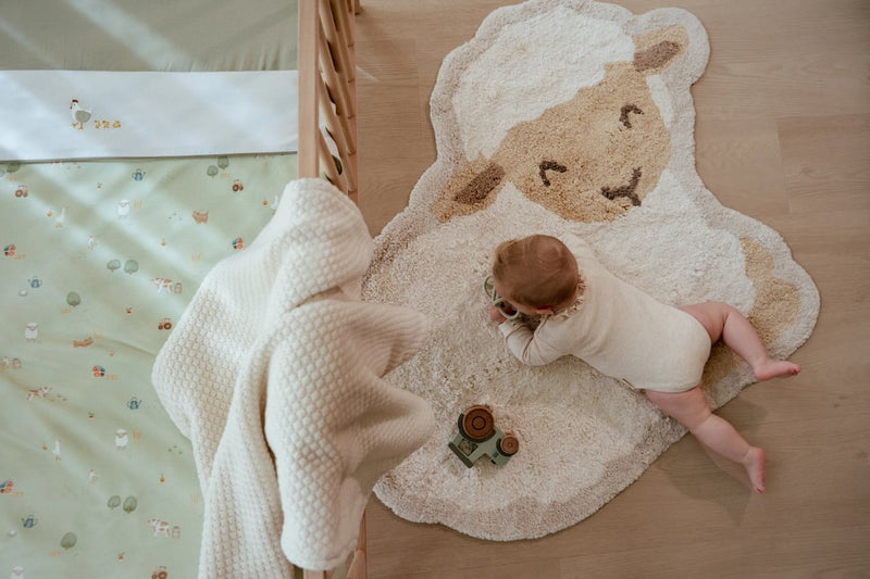 LD Rug Sheep- White Little Farm