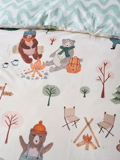 Duvet Cover Set Camping Bears