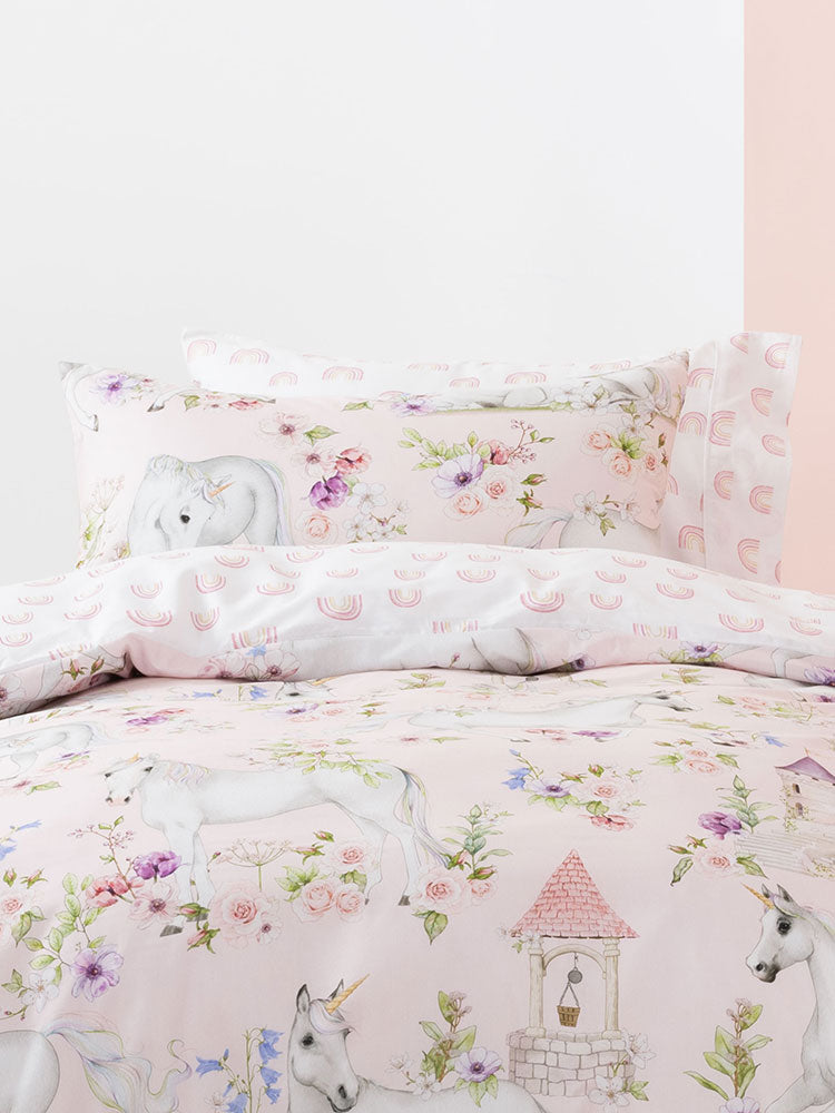Duvet Cover Set Unicorn Blossom