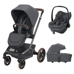 Maxi-Cosi Fame Travel System Moon Graphite: stroller, Pebble Slide Pro car seat and carrycot
