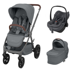 Maxi-Cosi Oxford+ Travel System Moon Graphite: stroller, Pebble Slide Pro car seat and carrycot