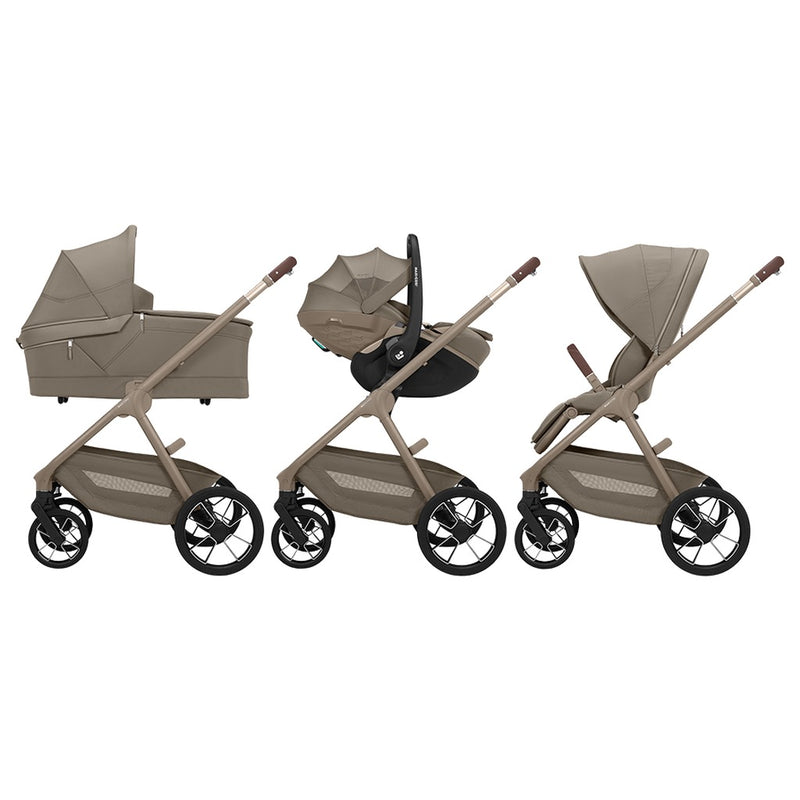 Maxi-Cosi Oxford+ Oak Truffle as carrycot, car seat and stroller
