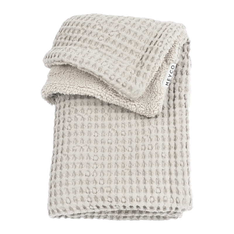 Blanket Waffle Teddy 100x150cm