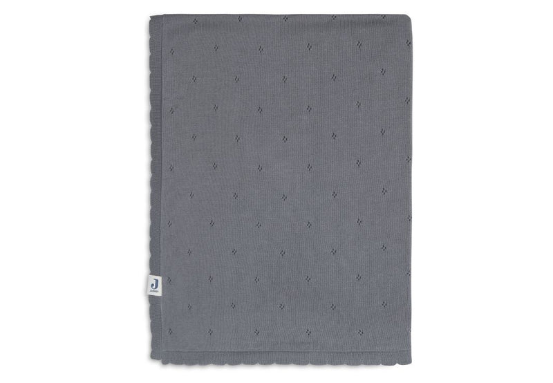 Blanket Pointelle Grey 75 x100