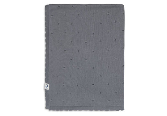 Blanket Pointelle Grey 75 x100