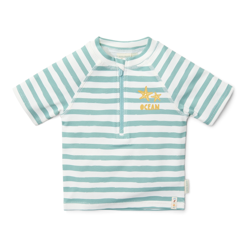 LD Swim Shirt Stripes Surf Blue