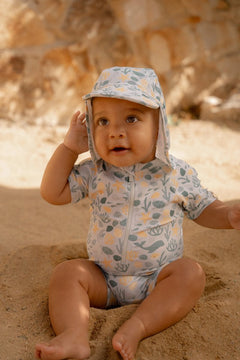 LD Sun Hat Seashells Multi Colour