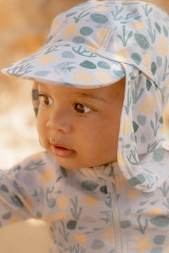 LD Sun Hat Seashells Multi Colour