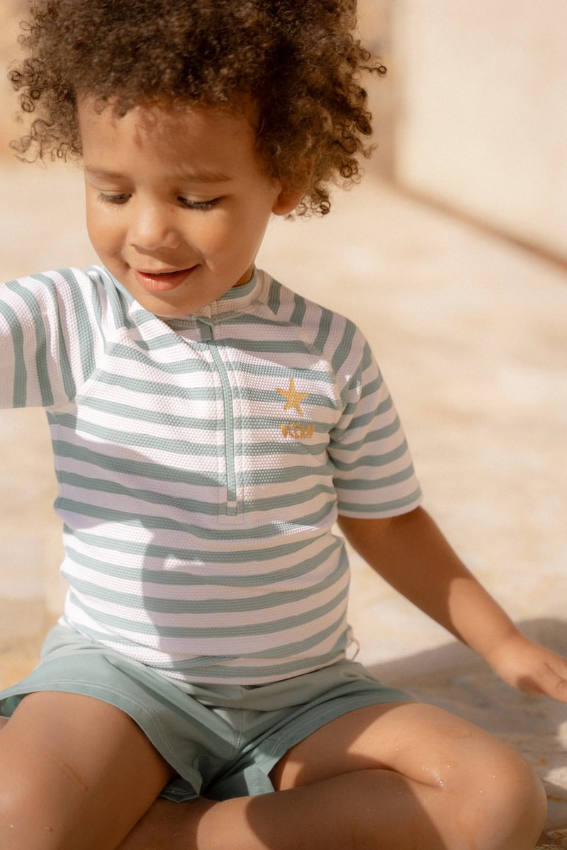 LD Swim Shorts Seashells Surf Blue