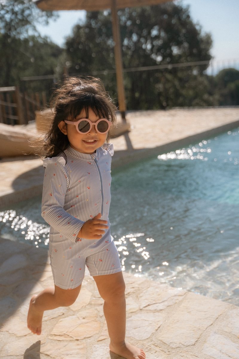 LD Long Sleeve Swimsuit Sunny Flowers