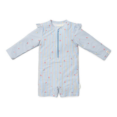 LD Long Sleeve Swimsuit Sunny Flowers