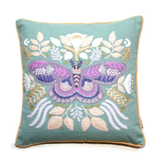 Cushion Canvas Big Butterfly Flowers