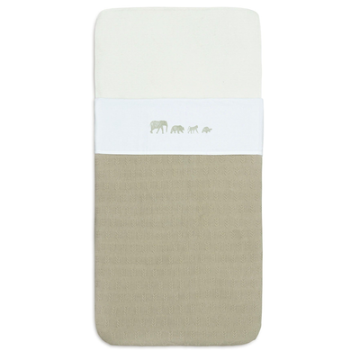 Flat Sheet 75x100cm Animals Olive Green