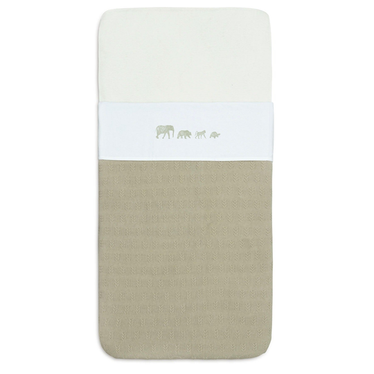 Flat Sheet 75x100cm Animals Olive Green