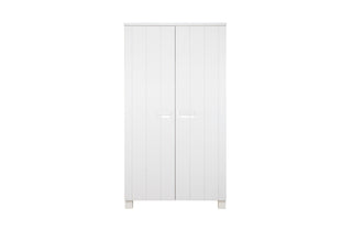 Robin Wardrobe White Brushed Pine