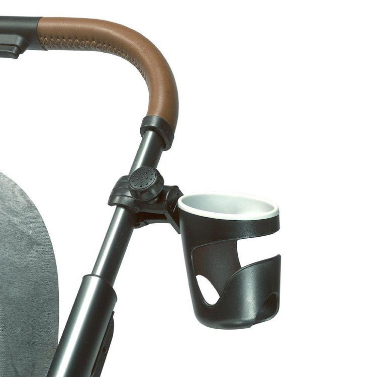 Universal pram outlet cup holder