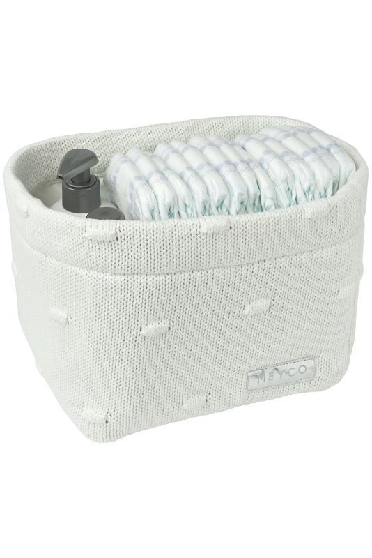 Meyco Knitted Storage Basket Small