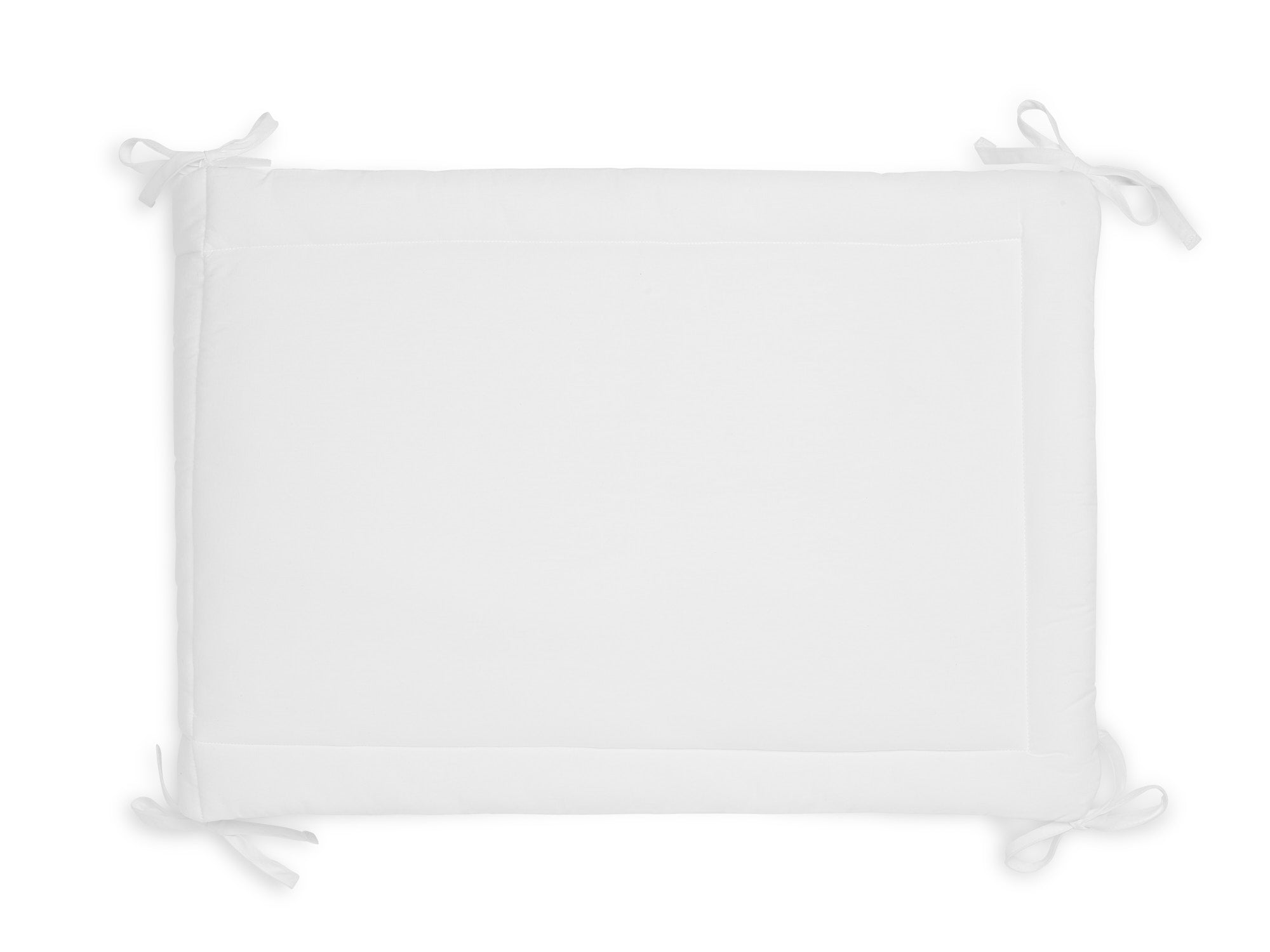 Cot Bumper white 180 x40 cm White