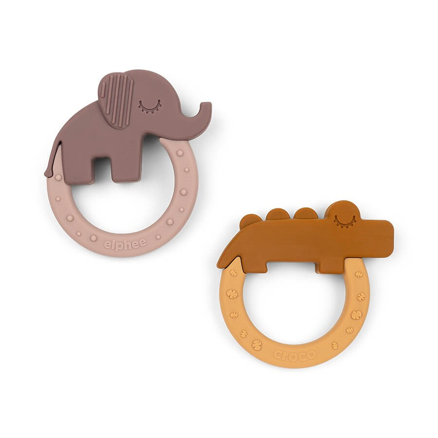 Teether 2- pack Deer Friends