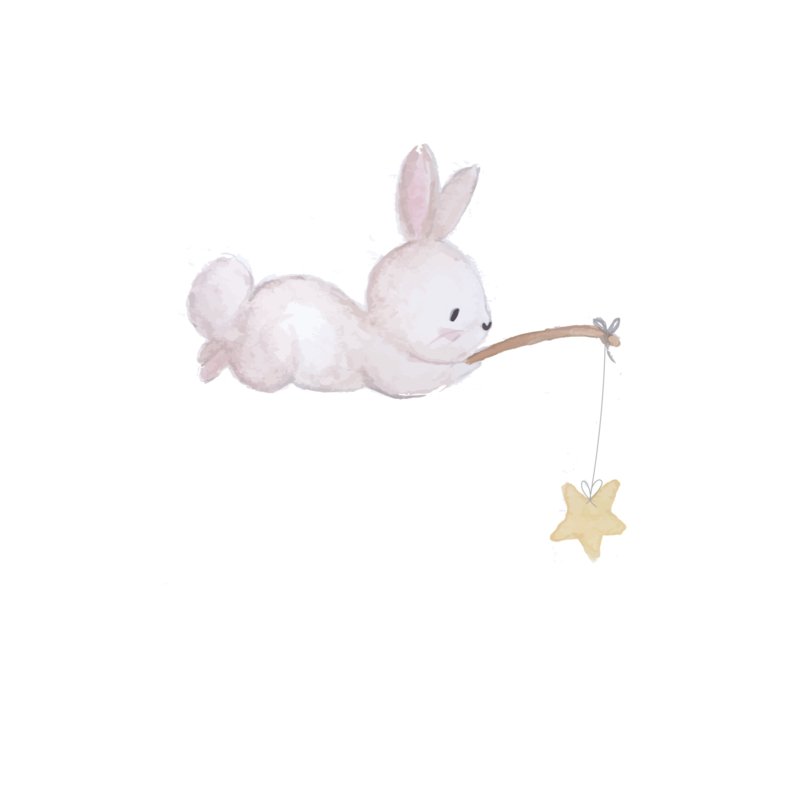 Wall Sticker Bear/rabbit Rabbit