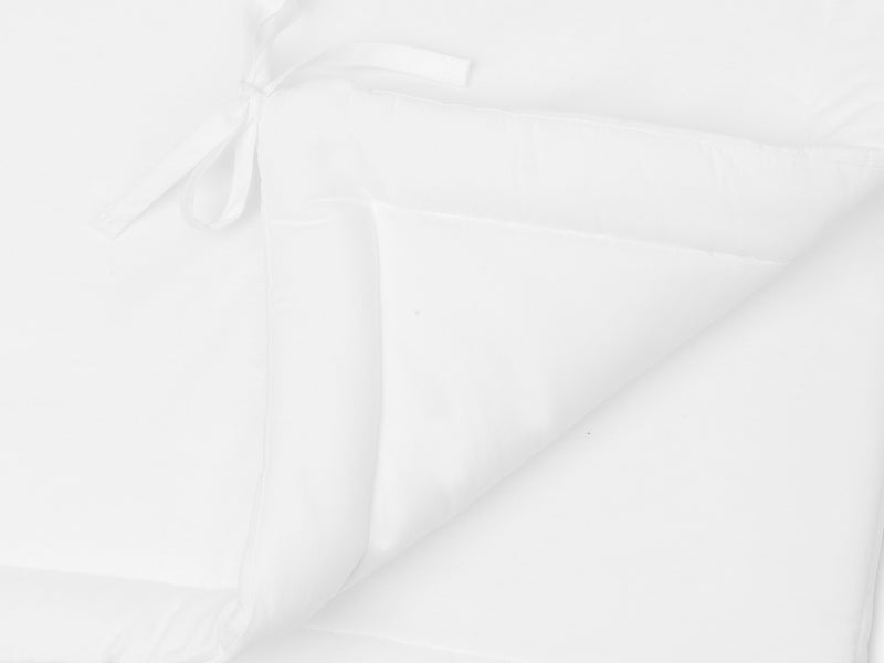 Cot Bumper white 180 x 30cm White