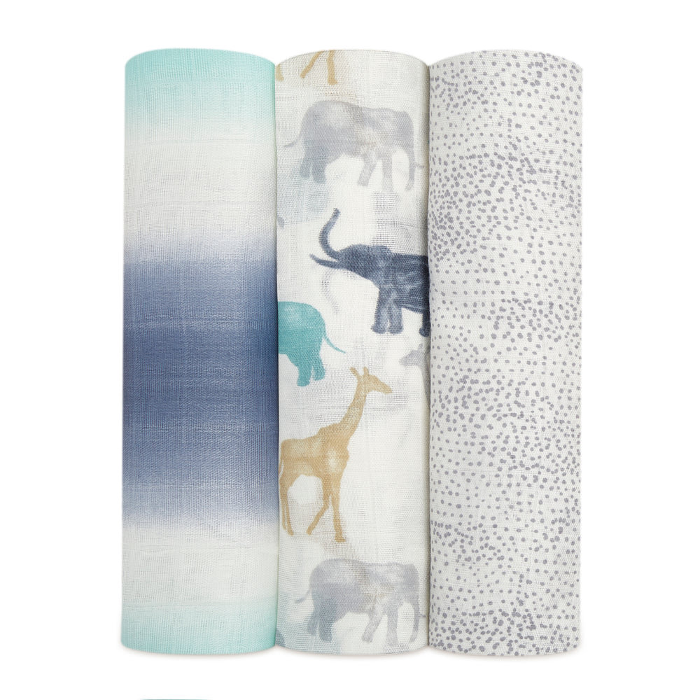 Aden & Anais Swaddle  3 pack