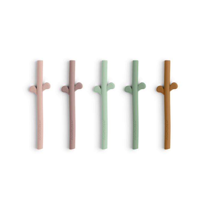 Peekaboo Silicone Straw 5-pack