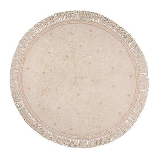 Rug Emma Dots Pink 130 x 130 cm