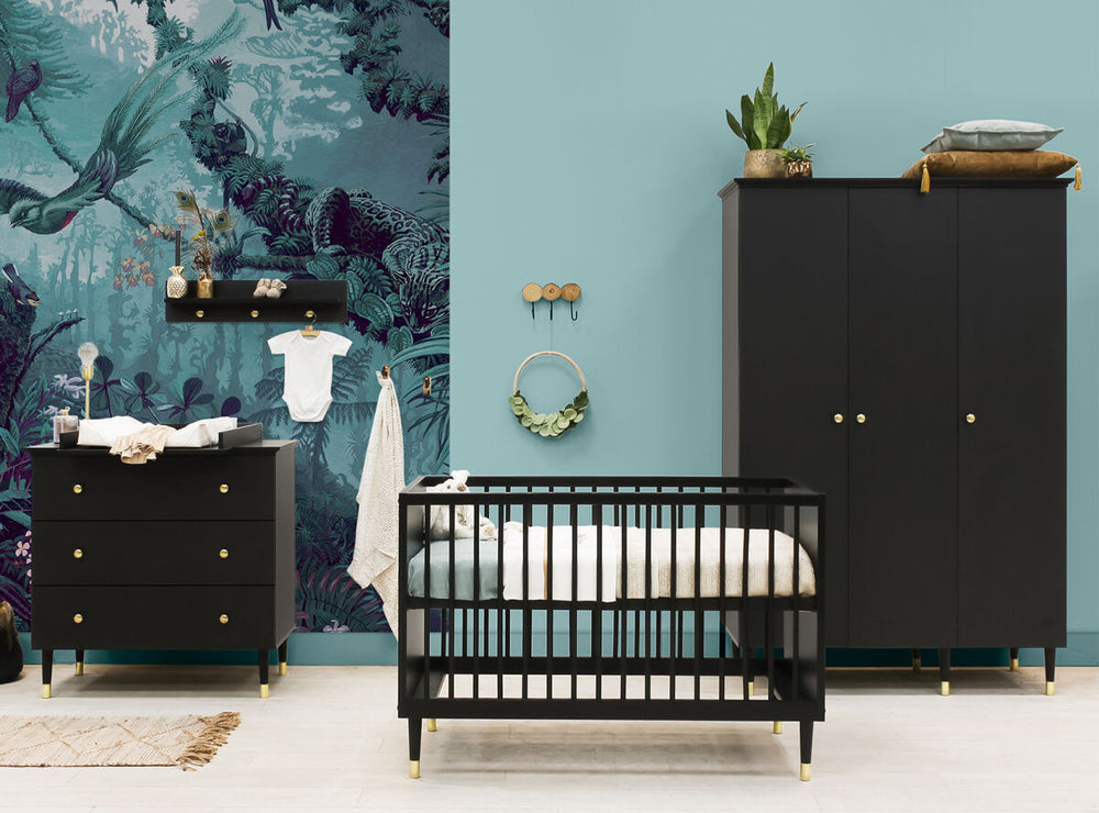 Cloë Cot Matt Black 120 x 60