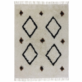 Rug Jet Black 160 x 120 cm