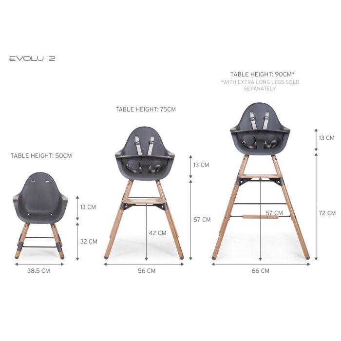 Childhome Evolu Naturel / Anthra High chair