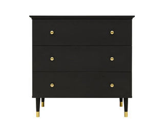 Cloë Matt Black Dresser 3 Drawers