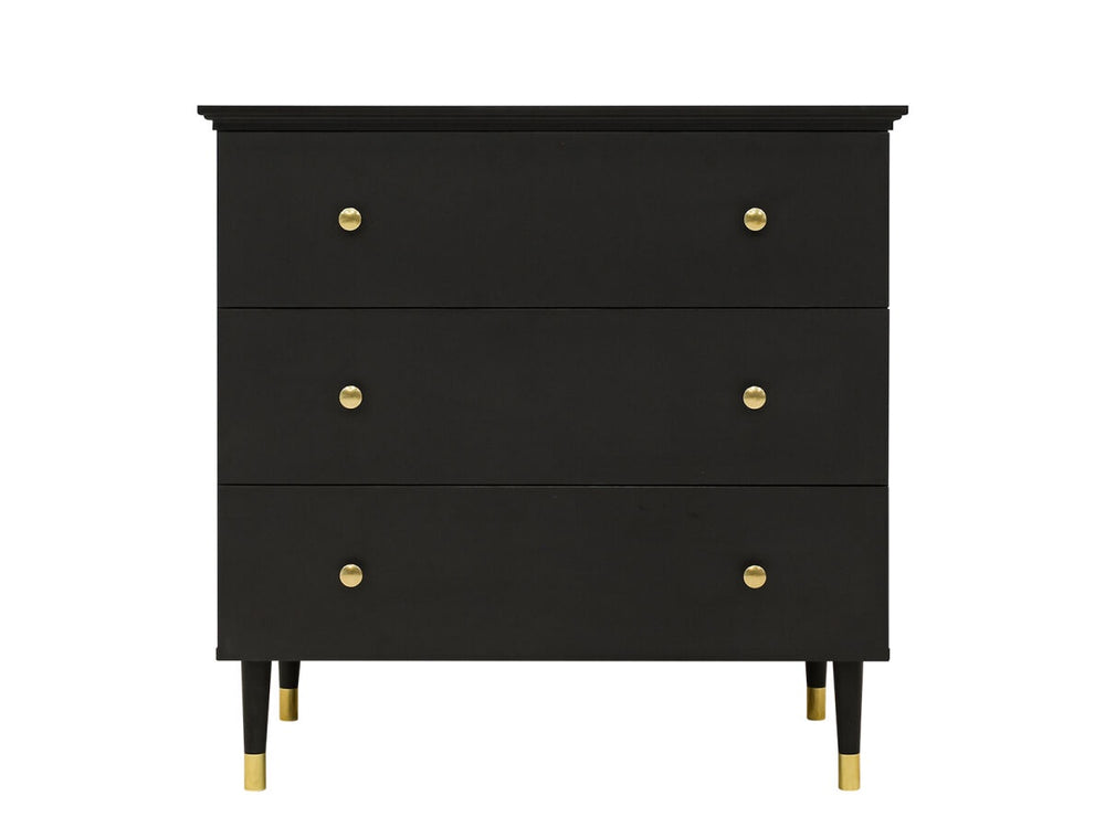 Cloë Matt Black Dresser 3 Drawers