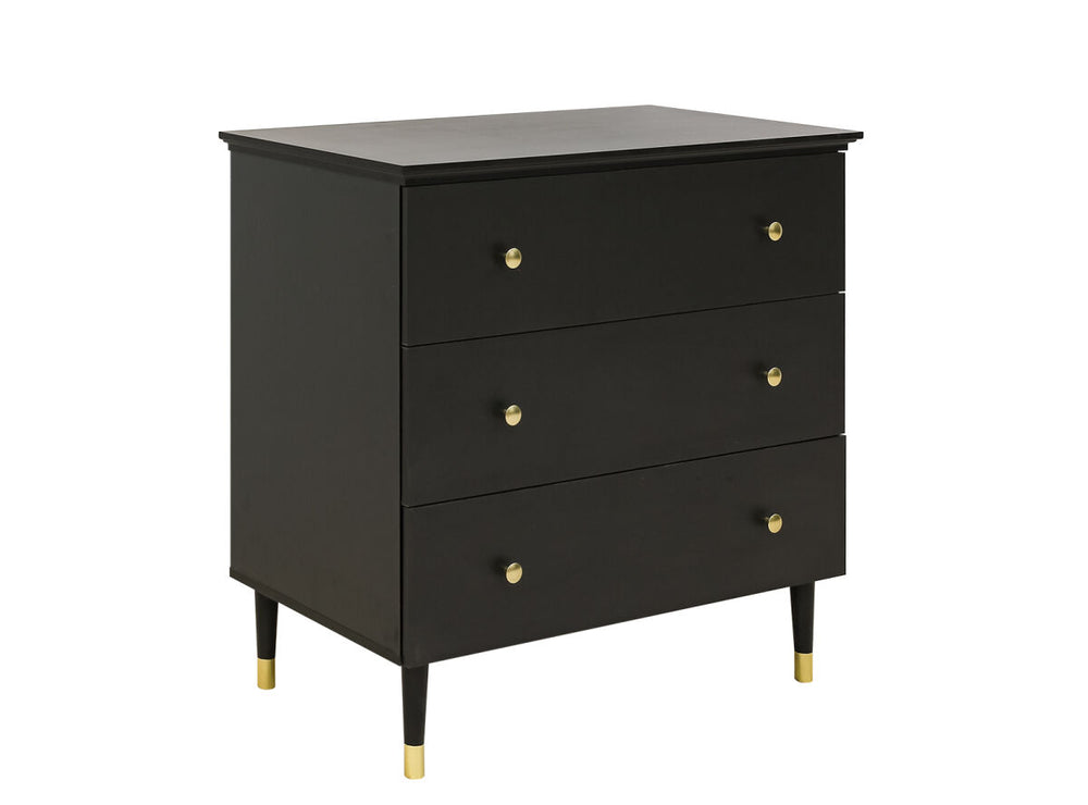 Cloë Matt Black Dresser 3 Drawers