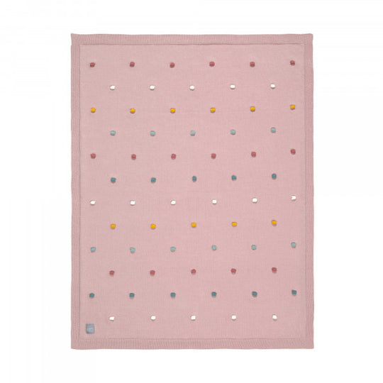 Lassig Knitted Blanket Dots 80x110cm