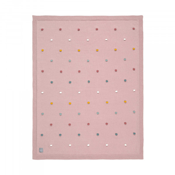 Lassig Knitted Blanket Dots 80x110cm